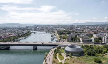 View from the Novartis Campus to Basel