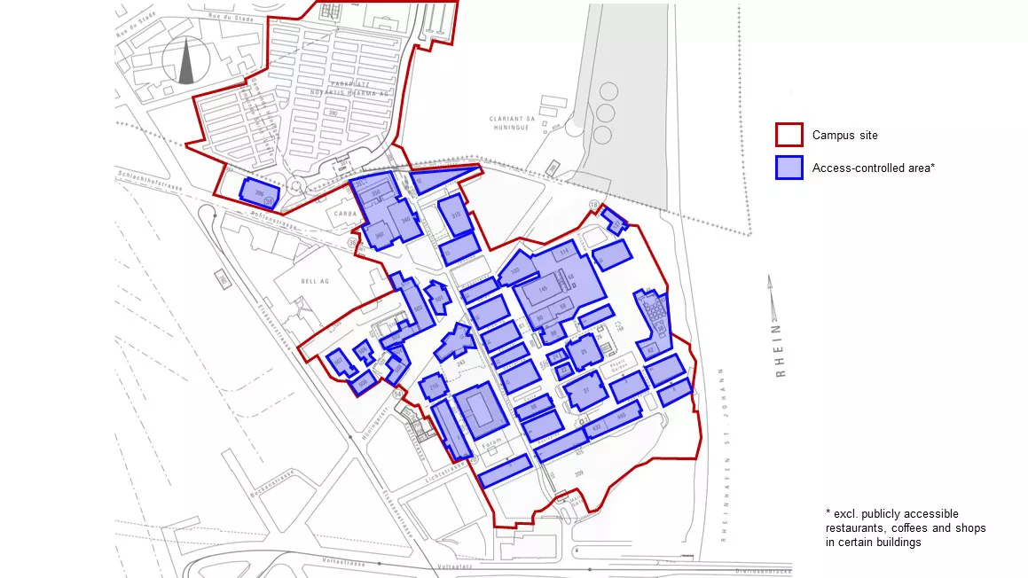 Campus access controlled Area