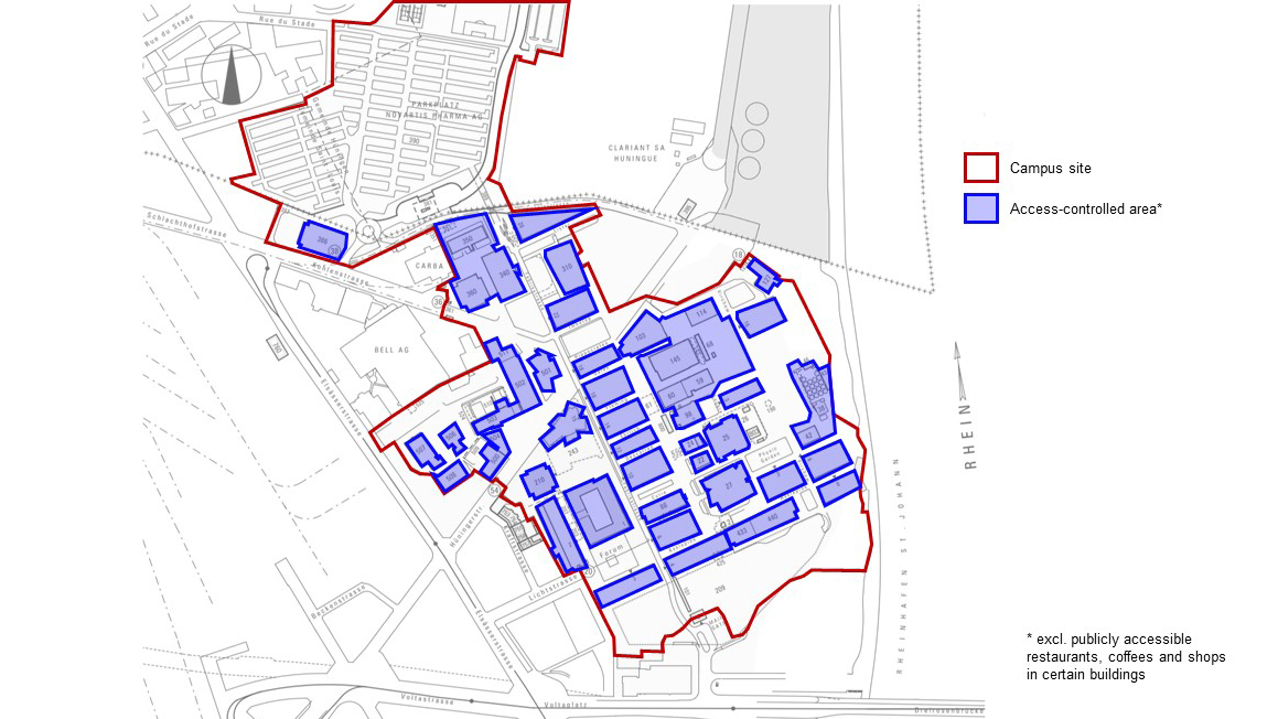 Campus access controlled Area