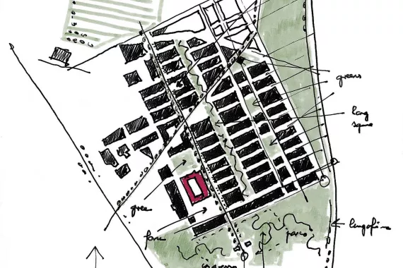 campus map drawing